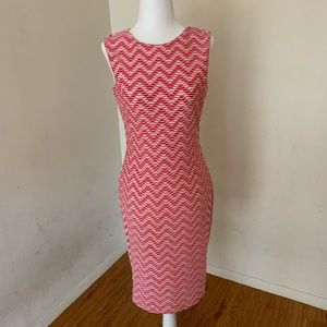 Dana Buchanan Pink Sleeveless Midi Dress